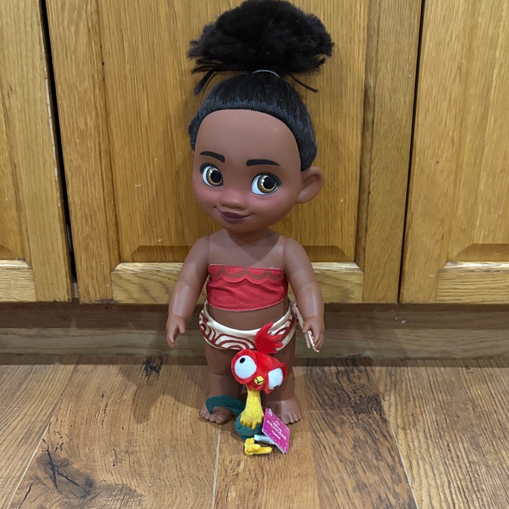 Disney Moana Doll with Red and Brown Outfit
